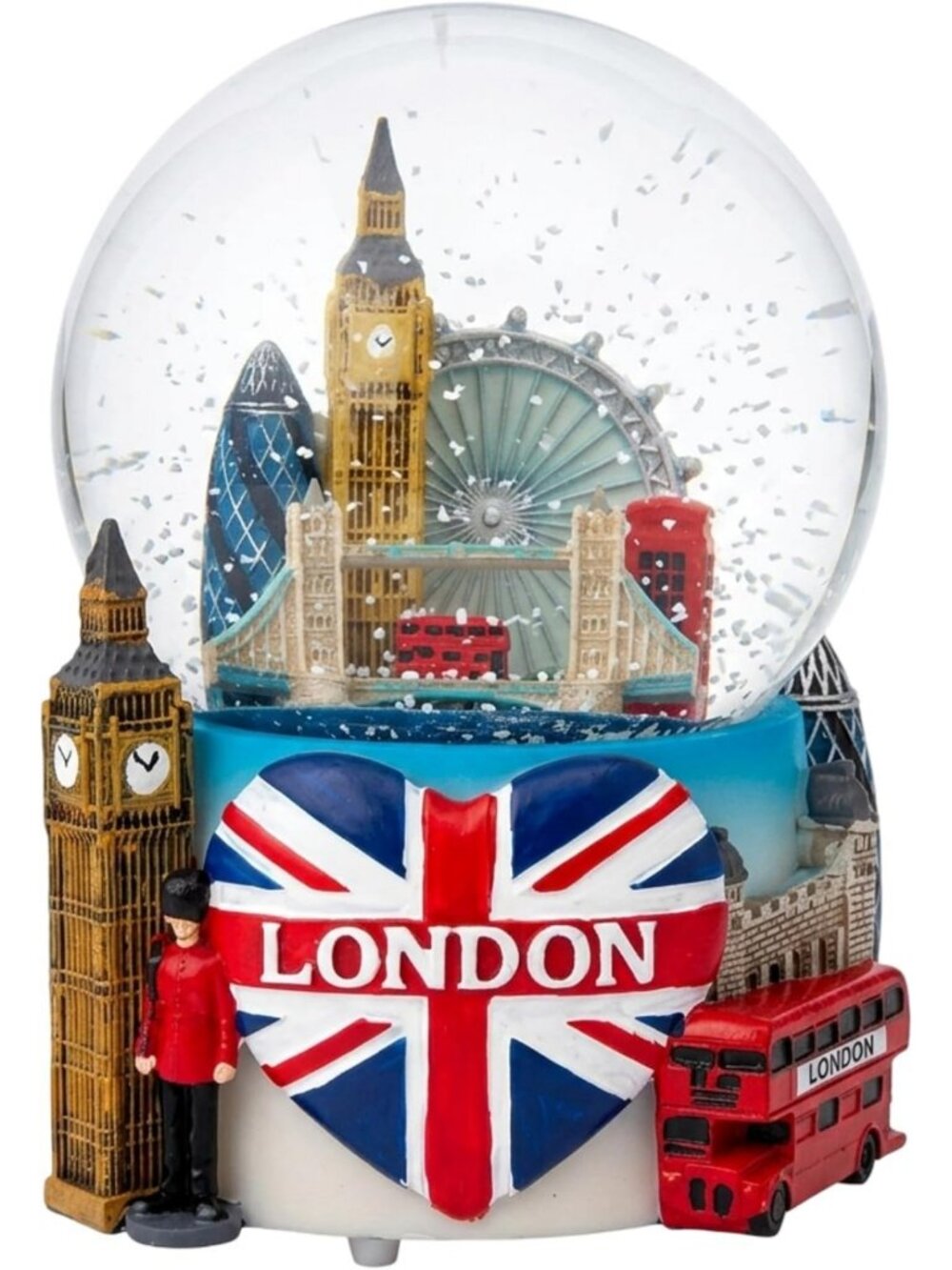 Charming 5.5-Inch Musical Snow Globe with Colorful Design - Perfect Holiday